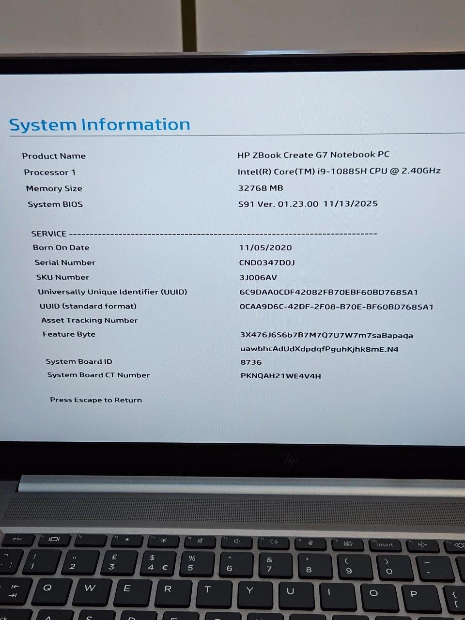 HP ZBook Create G7 15.6" FHD– Intel Core i9 10th Gen | 32GB RAM | 512GB SSD | NVIDIA RTX 2070 8GB GDDR6 | Backlit Keyboard| Includes Charger - Image 2